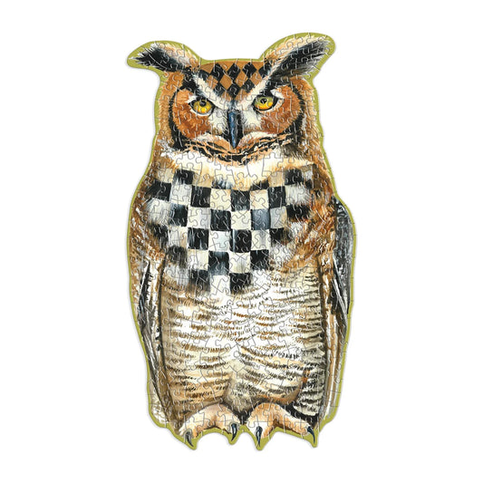 MacKenzie-Childs Woodland Owl 250 Piece Shaped Wood Puzzle
