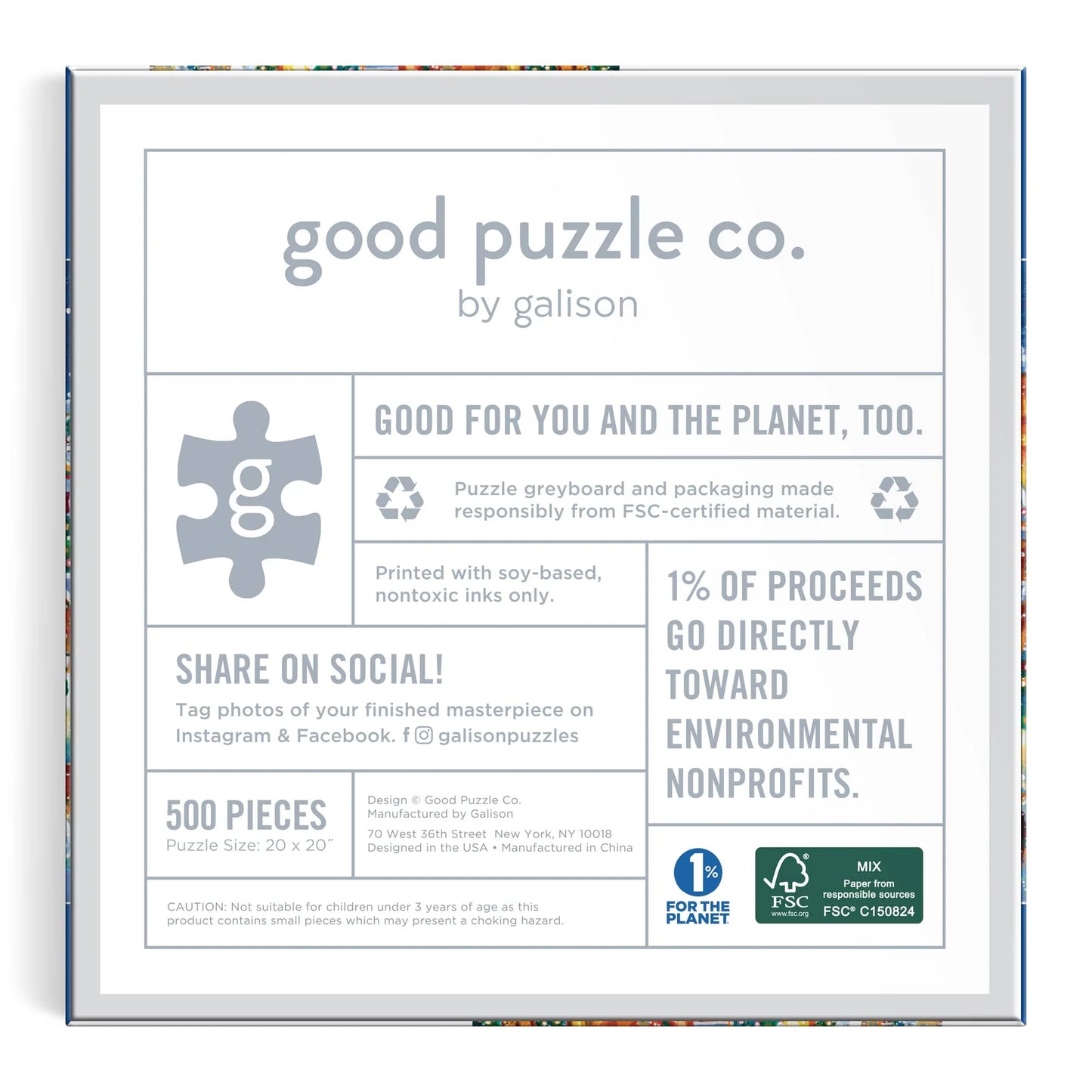 Good Puzzle Co. Little Town Lights 500pc Puzzle